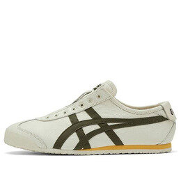 Кроссовки mexico 66 slip on Onitsuka Tiger, бежевый 1183b815-101 | cream / green / yellow