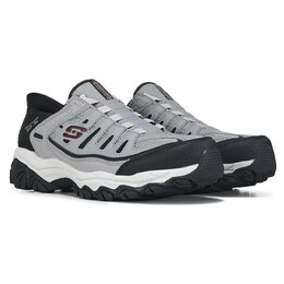 Мужские широкие кроссовки слипоны Arch Fit Afterburn Skechers, серый 1054703/44458 | grey/black/navy
