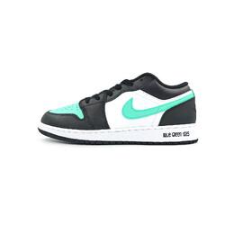 Баскетбольные кроссовки Air 1 Vintage Men Low-Top White/Black/Green Jordan 553558-131（team264-碧落星辰） | teal