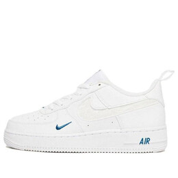 Кроссовки air force 1 low lv8 gs 'white blue' Nike, белый fb8034-100 | white/dark marina blue