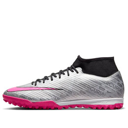 Кроссовки mercurial superfly 9 academy 25 tf 'metallic silver hyper pink' Nike, розовый fb8398-060 | pink/black