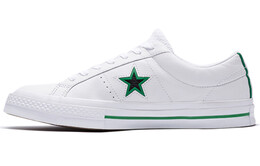Кеды Converse One Star Ox Leather White/Green Original Style 161566c