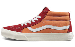 Кроссовки Vans Sk8-mid Retro Mid-Top Casual Skate Shoes Unisex Red Orange Splicing 'Orange Red' vn0a391ftev