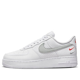 Кроссовки air force 1 '07 'double swoosh - white picante' Nike, белый fd0666-100 | white/picante red/wolf grey