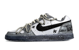 Кроссовки Nike EBERNON Skateboard Shoes Men Low-Top Gray White Black aq1775-100