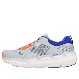 Кроссовки max cushioning 'blue' Skechers, серый 220068-gybl | grey/blue/orange/white