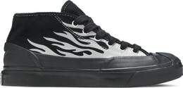 Кроссовки Converse ASAP Nast x Jack Purcell Mid Silver Flames, черный 167379c | black