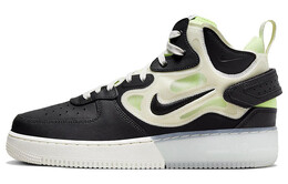 Кроссовки Nike Air Force 1 React Mid Black Sail Ghost Green dq1872-100