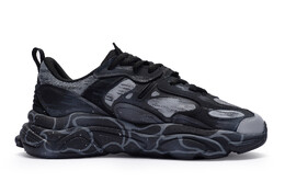 Кроссовки Fila Lifestyle Shoes Men Low-top Gray, черный/серый f12m141116fbk(team80-暗流涌动sbox) | black/gray
