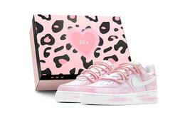 Air Force 1 Скейтборд Кроссовки Мужские Низкие розовый Nike, розовый cw2288-111(team88-粉特殊的你s-box) | pink