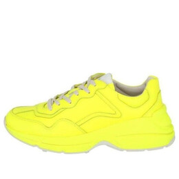 Кроссовки rhyton low 'yellow fluorescent' Gucci, желтый 549093-ozr00-7205 | yellow fluorescent/white