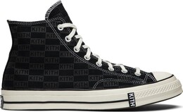 Кроссовки Converse Kith x Chuck 70 High Black Monogram, черный 165521c | black