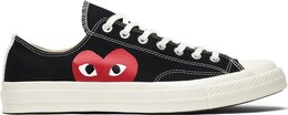 Кроссовки Converse Comme des Garçons Play x Chuck 70 Low Black White, черный 150206c | black