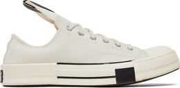 Кроссовки Converse Rick Owens x DRKSHDW DRKSTAR Chuck 70 Low Egret, белый a00134c | white