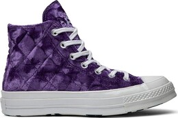 Кроссовки Converse Golf Le Fleur x Chuck 70 Hi Quilted Velvet Tillandsia Purple, фиолетовый 165600c | purple
