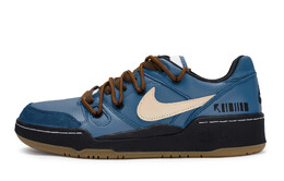Кроссовки Nike Full Force Skateboarding Shoes Men Low-top Blue/black, синий/бежевый hj7262-100(team80-男款丹宁回潮s-box) | blue/beige