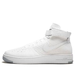 Кроссовки air force 1 ultra flyknit mid Nike, белый 817420-100 | white