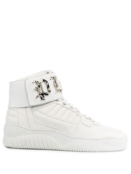 Philipp Plein высокие кеды с нашивкой-логотипом, белый aabsusc0279ple010n | белый