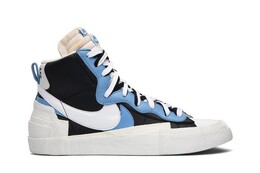 Кроссовки Nike sacai x Blazer Mid 'Black Blue', синий bv0072 001 | blue
