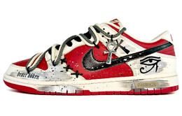 Кроссовки Nike Dunk Skateboarding Shoes Men Low-top Black Off-white, красный dd1391-600team45-上帝之眼) | red