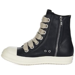 Кроссовки Rick Owens Jumbo Laces Skateboarding Shoes Men High-top Black, черный ru02d6892lcow2-9811 | black