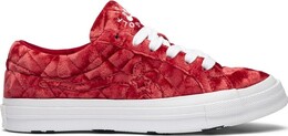 Кроссовки Converse Golf Le Fleur x One Star Quilted Velvet Cherry, красный 165598c | red