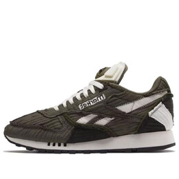 Кроссовки market x classic leather pump 'army green' Reebok, зеленый 100069830 | army green/core black/chalk