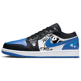 Баскетбольные кроссовки Air 1 Vintage Men Low-Top White/Blue Jordan 553558-140(team56-慵懒小熊猫) | blue