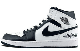 Баскетбольные кроссовки Air 1 Vintage Men Mid-Top Black/White Jordan dq8426-132(team349-街头黑白熊猫） | black/white panda