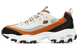 Кроссовки мужские D"Lites 1.0 Chunky с низким верхом белого/коричневого цвета Skechers 237153-bkmt