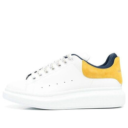 Кроссовки oversized sneaker 'white pop yellow navy' Alexander McQueen, белый 705060wibnt8998 | white/yellow/navy