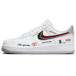 Кроссовки Nike Air Force 1 Skateboarding Shoes Men Low-top White/red, белый fj4146-100(team366-超凡赛车手) | white