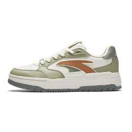 Кроссовки Anta Life Collection Skateboarding Shoes Men Low-top Ivory White / Bleached Green / Lotus Root Brown, слоновая кость/зеленый 112448068-7 | ivory white / bleached green / lotus root brown