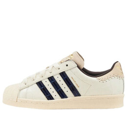 Кроссовки x wales bonner superstar 'ivory black' Adidas, белый jp7161 | wonder white/collegiate navy/night red