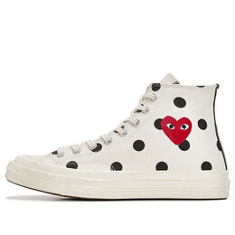 Кроссовки x comme des garcons play chuck 70 hi 'white polka dot' Converse, белый 157251c | white