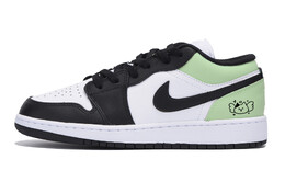 Баскетбольные кроссовки Air 1 Vintage Men Low-Top Black/Green Jordan 553558-131(team85-苍葭天使) | black