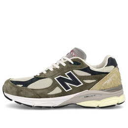 Кроссовки teddy santis x 990v3 сделано в сша New Balance, зеленый m990to3 | green/brown/dark blue/white