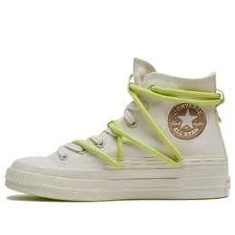 Кроссовки chuck 70 high double laces 'white green' Converse, белый a07249c | white/green