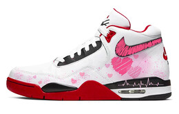 Кроссовки Nike Flight Legacy Vintage Basketball Shoes Men Mid-top White/red, красный bq4212-100(team10-澎湃爱意) | red