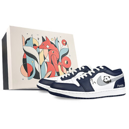 Баскетбольные кроссовки Air 1 Vintage Men Low-Top White Jordan 553558-141(team40-守望未来s-box) | white
