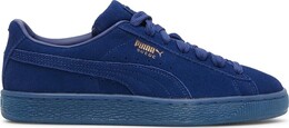 Кроссовки Puma Suede Classic Jr Mono Gold - Elektro Blue, синий 381470 02 | blue