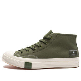 Кроссовки undefeated x chuck 70 mid 'chive parchment' Converse, зеленый a02143c | green/white