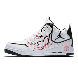Баскетбольные кроссовки Courtside 23 Vintage Men Mid-Top Black/White Jordan ar1000-100(team10-墨梅) | white