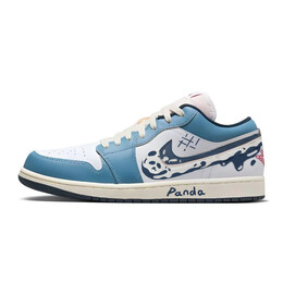 Баскетбольные кроссовки Air 1 Vintage Men Low-Touch Blue/White Jordan hm3711-144(team10-双钩熊猫) | blue
