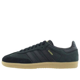 Кроссовки самба Adidas, черный bz0063 | core black/core black/gold metallic