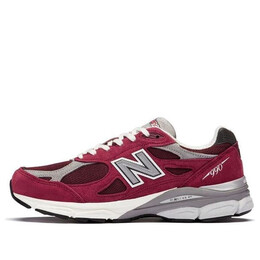 Кроссовки teddy santis x 990v3 сделано в сша New Balance, красный m990tf3 | wine red/light gray