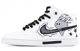Мужские кроссовки для скейтбординга Nike Court Vision Mid, White dn3577-101(team肆--黑白灰涂鸦a) | white