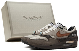 Мужские кроссовки Air Max 1 Lifestyle С Низким берцем Коричневого/желтого цвета Nike fd9082-107(teamh-男款山牧季移s-box) | brown