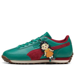 Кроссовки x squid game easy rider 'green red' Puma, зеленый 399431-01 | vintage green/red/white/gum