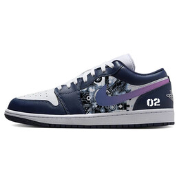 Баскетбольные кроссовки Air 1 Vintage Men Low-Touch Blue/White Jordan 553558-141(team181-科技先锋) | blue